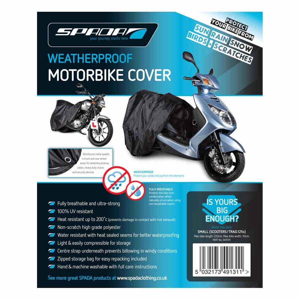 YAMAHA WR125X Oxford Motorcycle Cover Breathable Motorbike Black Grey 