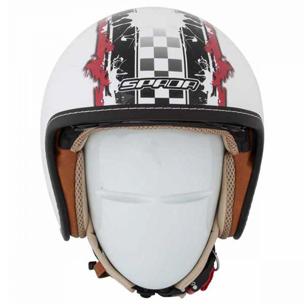 Spada Raze Revolution Open Face Helmet White / Red