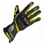 Richa WSS Leather Gloves Black / White / Yellow