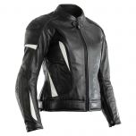 RST GT CE Ladies Leather Jacket Black / White