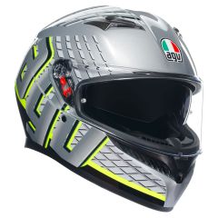 AGV K3 ECE 22.06 Fortify Grey / Black / Fluo Yellow