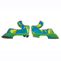 Airoh Off Road Cheek Pads Yellow / Blue / Green For Twist 2.0 Helmets