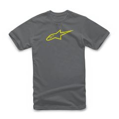 Alpinestars Ageless Classic T-Shirt Charcoal / Hi-Viz Yellow