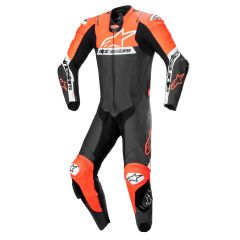 Alpinestars Missile V2 Ward One Piece Leather Suit Black / Fluo Red / White