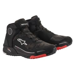 Alpinestars CRX Drystar Riding Shoes Camo Black / Red