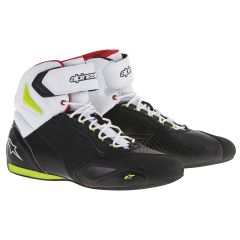 Alpinestars Faster 2 Riding Shoes Black / White / Fluo Yellow