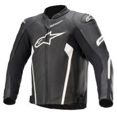 Alpinestars Faster V2 Leather Jacket Black / White