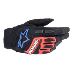 Alpinestars Full Bore XT Textile Gloves Black / Bright Red / Blue