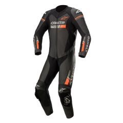 Alpinestars GP Force Chaser One Piece Leather Suit Black / Fluo Red