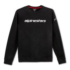 Alpinestars Linear Crew Fleece Sweatshirt Black / White