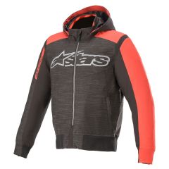 Alpinestars Rhod Windstopper Hooded Textile Jacket Black / Bright Red