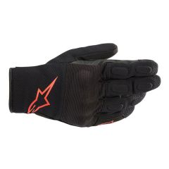 Alpinestars S Max Drystar Textile Gloves Black / Fluo Red