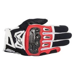 Alpinestars SMX-2 Air Carbon V2 Leather Gloves Black / White / Red