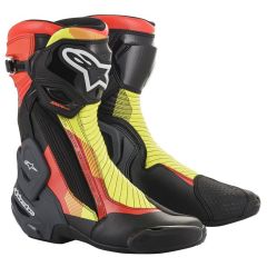 Alpinestars SMX Plus V2 Boots Black / Red / Fluo Yellow / Grey