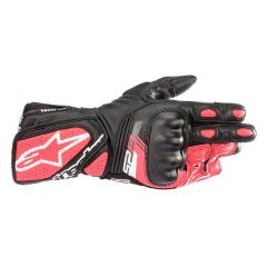 Alpinestars Stella SP8 V3 Ladies Leather Gloves Black / White / Diva Pink