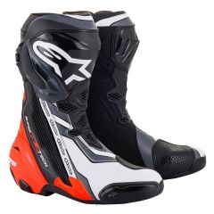 Alpinestars Supertech R Boots Black / Fluo Red / White