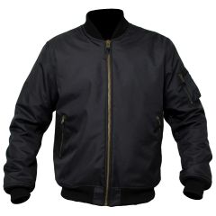 ARMR Bomber Textile Jacket Black