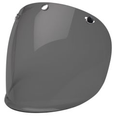 Bell 3 Snap Fixed Visor Dark Smoke For Custom 500 Retro Helmets