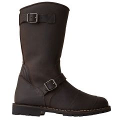 Belstaff Endurance Buffalo Leather Boots Black / Brown