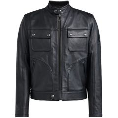 Belstaff Slider Grain Leather Jacket Black