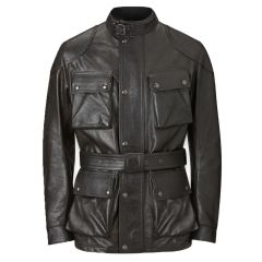 Belstaff Trialmaster Leather Jacket Antique Black
