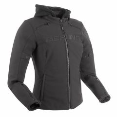 Bering Elite Ladies Hooded Textile Jacket Black