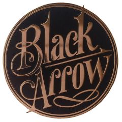 Black Arrow BA Logo Pin Black / Gold