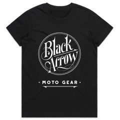 Black Arrow Logo Ladies T-Shirt Black