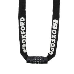 Oxford Combi Chain With Lock Black - 8mm x 0.9m