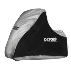 Oxford Aquatex MP3 / 3 Wheeler Motorcycle Cover Black / Silver