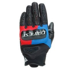 Dainese D Explorer 2 Mesh Leather Gloves Black / Blue / Lava Red