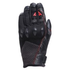 Dainese Karakum Ergo-Tek Magic Connection Summer Leather Gloves Black