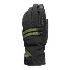 Dainese Plaza 3 D-Dry Textile Gloves Black / Bronze Green
