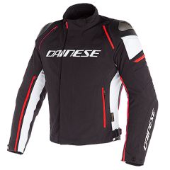 Dainese Racing 3 D-Dry All Weather Textile Jacket Black / White / Red