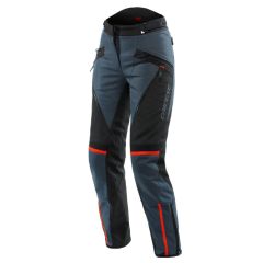 Dainese Tempest 3 D-Dry Ladies Textile Trousers Ebony / Black / Lava Red