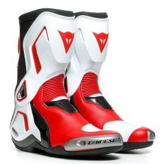 Dainese Torque 3 Out Leather Boots Black / White / Lava Red