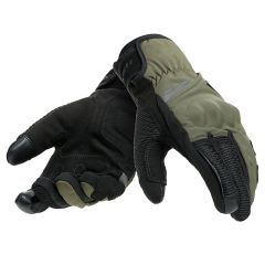 Dainese Trento D-Dry Winter Textile Gloves Black / Grape Leaf Green