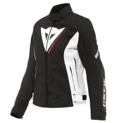 Dainese Veloce D-Dry XT Ladies Textile Jacket Black / White / Lava Red