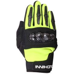 Duchinni Jago Youth Textile Gloves Black / Neon Yellow