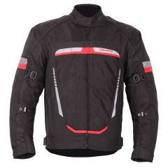 Duchinni Mistral Textile Jacket Black / Red