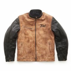 Fuel Sidewaze Leather Jacket Black / Tan