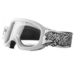 Fuel Racing Division Goggles White With Clear Lens