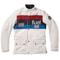 Fuel Rally Raid Textile Jacket White