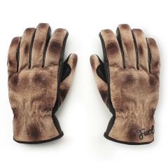 Fuel Track Leather Gloves Brown / Black