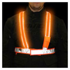 H-Band Light Up Be Seen Reflective Vest Hi-Viz Orange