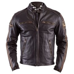 Helstons Ace Oldies Leather Jacket Brown