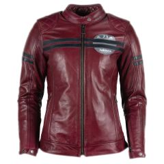 Helstons Chica Ladies Leather Jacket Bordeaux / Grey