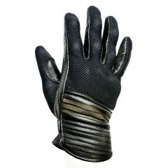 Helstons Corporate Summer Leather Gloves Mesh Black