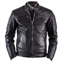 Helstons Cruiser Rag Leather Jacket Black
