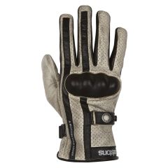 Helstons Eagle Summer Leather Gloves Beige / Black